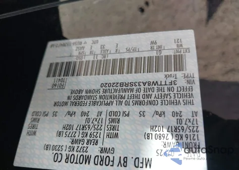 2025 Ford Maverick Xl from USA, damaged, VIN 3FTTW8A33SRB22020